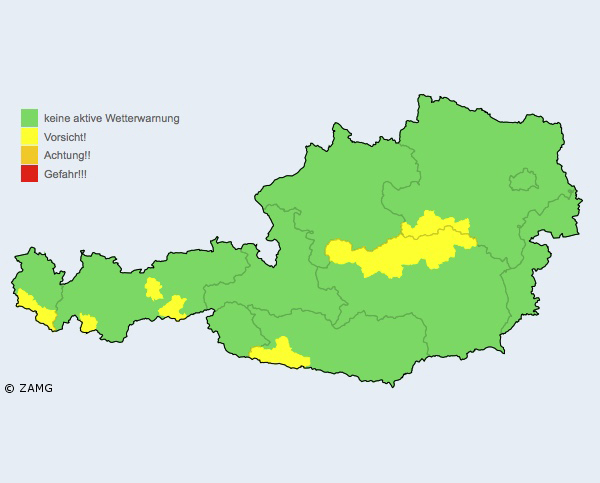 ZAMG Wetterwarnung